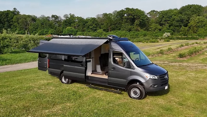 This Superb, Scandi-Styled Camper Van Packs Cutting-Edge Tech, Now for Sale for a Fortune