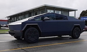 This Tesla Cybertruck Enjoys the Extra Attention While Looking Good in Matte Blue