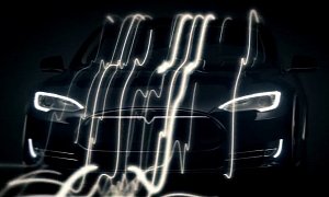 Tesla Model S Turns into Tron Light Car in Digital Giant Video