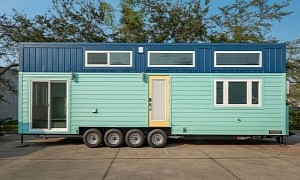 This Tiny Home Oozes Stylish Simplicity, Has a Downstairs Bedroom With a Private Entrance