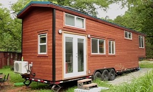 This Tiny House Boasts Two Lofts, an Office, and a Bathroom With a Freestanding Bathtub