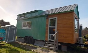 This Tiny House Is a Cozy Home for a Woman and Even Has a Catio for Her Two Cats