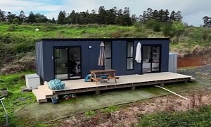 This Tiny House Is Surrounded by Nature, Boasts a Downstairs Bedroom and Runs Off-Grid