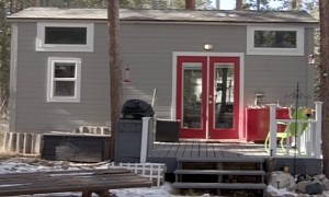 This Tiny House With Two Lofts Is the Perfect Mobile Home for a Family of Four