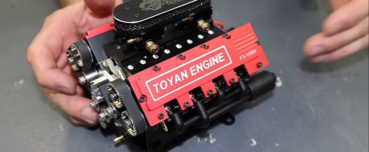 This tiny V8 is one of the highest revving naturally aspirated engines in the world