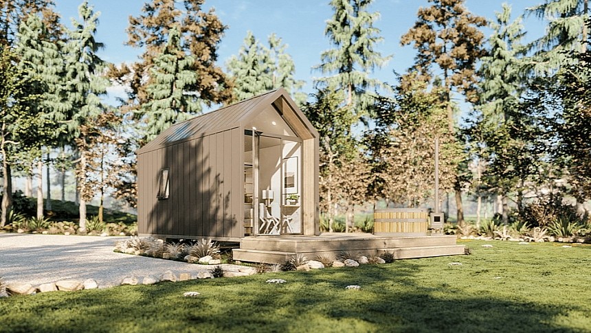 The Tiny Haus by Sister Carpentry is a wonderful two-person home