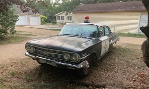 This Unrestored 1960 Chevrolet Impala Police Car Is a Different Kind of Flex