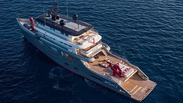 The Audace was custom-built for an Italian millionaire who lived onboard most of the year