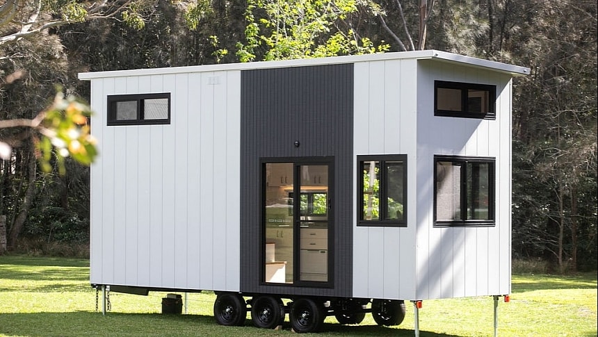 The 7200DLS is a dual-loft tiny house meant as a weekend getaway