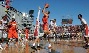 This US Aircraft Carrier Hosted a College Basketball Game on Its Deck, It Was Wonderful