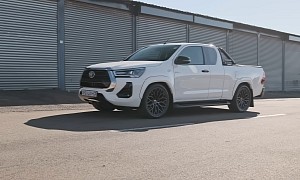 This V8-Swapped 2021 Toyota Hilux Makes Burbly AMG Noises