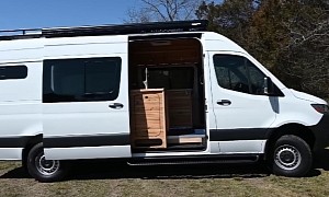 This Van Conversion Is Outstandingly Practical and Spacious, Comes With a Bathtub