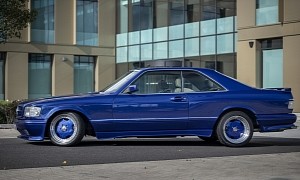 This Very Blue and Wide 1987 Mercedes Benz 560SEC AMG Sold For Just Under £20k