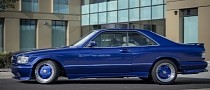 This Very Blue and Wide 1987 Mercedes Benz 560SEC AMG Sold For Just Under £20k