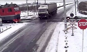 This Video of a Semi Crossing a Railroad Will Take You to from Heaven to Hell