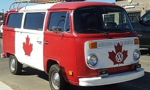 This Volkswagen Bus Spells Canadian Hippie Movement
