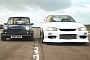 This Weird Drag Race Sees a K20-Swapped Mini Absolutely Walk an 820 HP Nissan R34