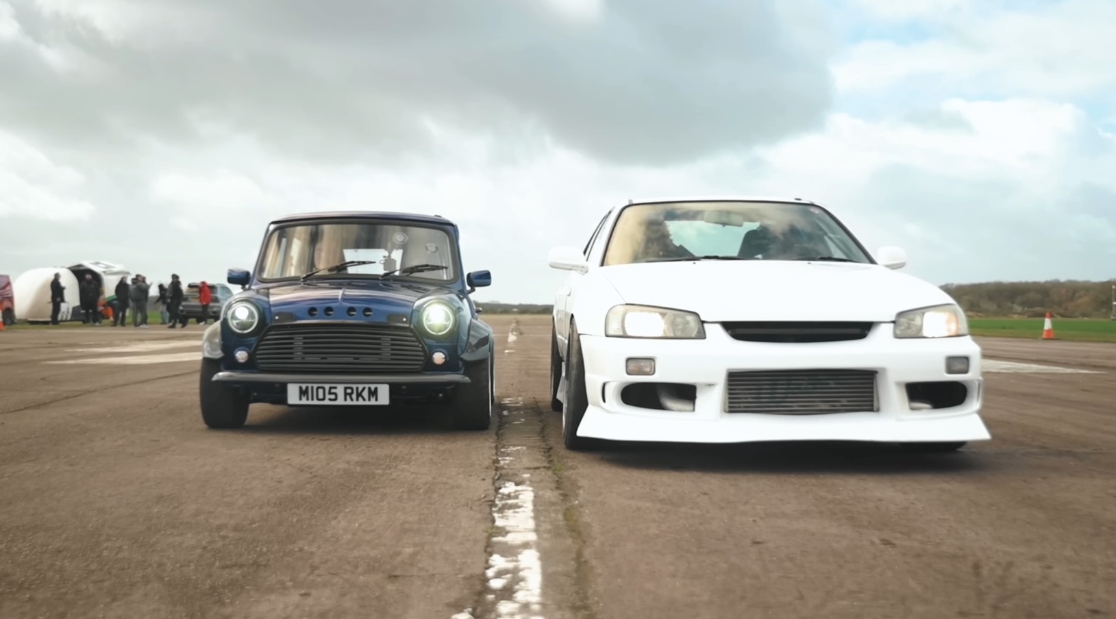 This Weird Drag Race Sees a K20-Swapped Mini Absolutely Walk an