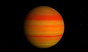 This Weird Orange Planet Has Such Low Density It's Like a Giant Floating Marshmallow