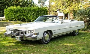This White-on-White 1973 Cadillac Eldorado Has Never Been a Garage Queen