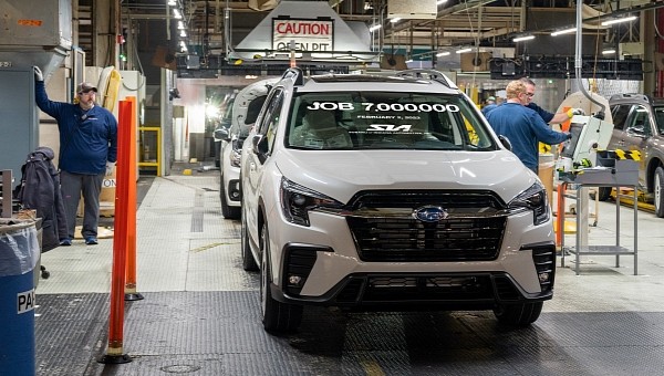 Subaru of Indiana Automotive's 7 millionth vehicle