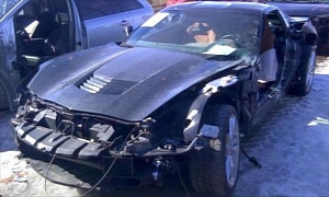 This Wrecked 2014 Corvette Stingray Was Driven for Less than 600 Miles
