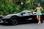 This Young Woman Wants to Sell You a Blacked-Out 'Vette C8, What Say You?