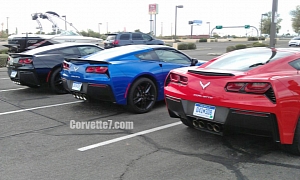 Three 2014 Corvette Stingrays Spotted Testing <span>· Video</span>