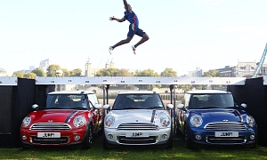 Three MINI London 2012 Editions Long Jumped for England