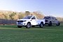 Three-Way Ford Tug of War Pits Diesel Ranger and Transit vs F-150 Raptor