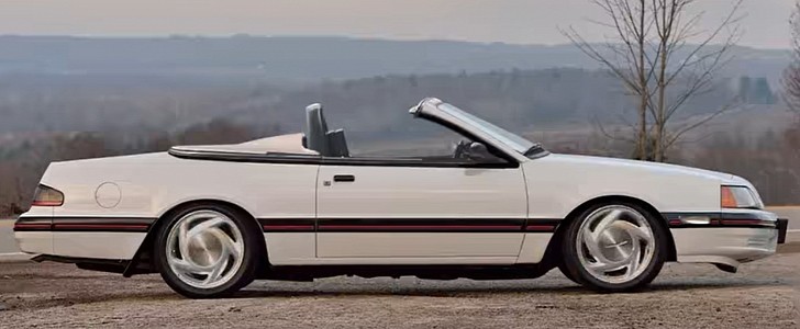 Ford Thunderbird Turbo Coupe becomes Vista Bird station wagon then Speedster in video rendering 