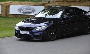 Tiff Needell Drives Unique BMW M4 Coupe on the Goodwood Hill Climb