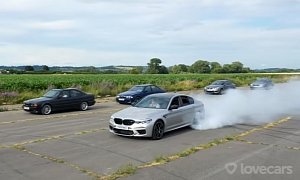 Tiff Needell Tests Every BMW M5 Generation From the E28 to the F90 Competition