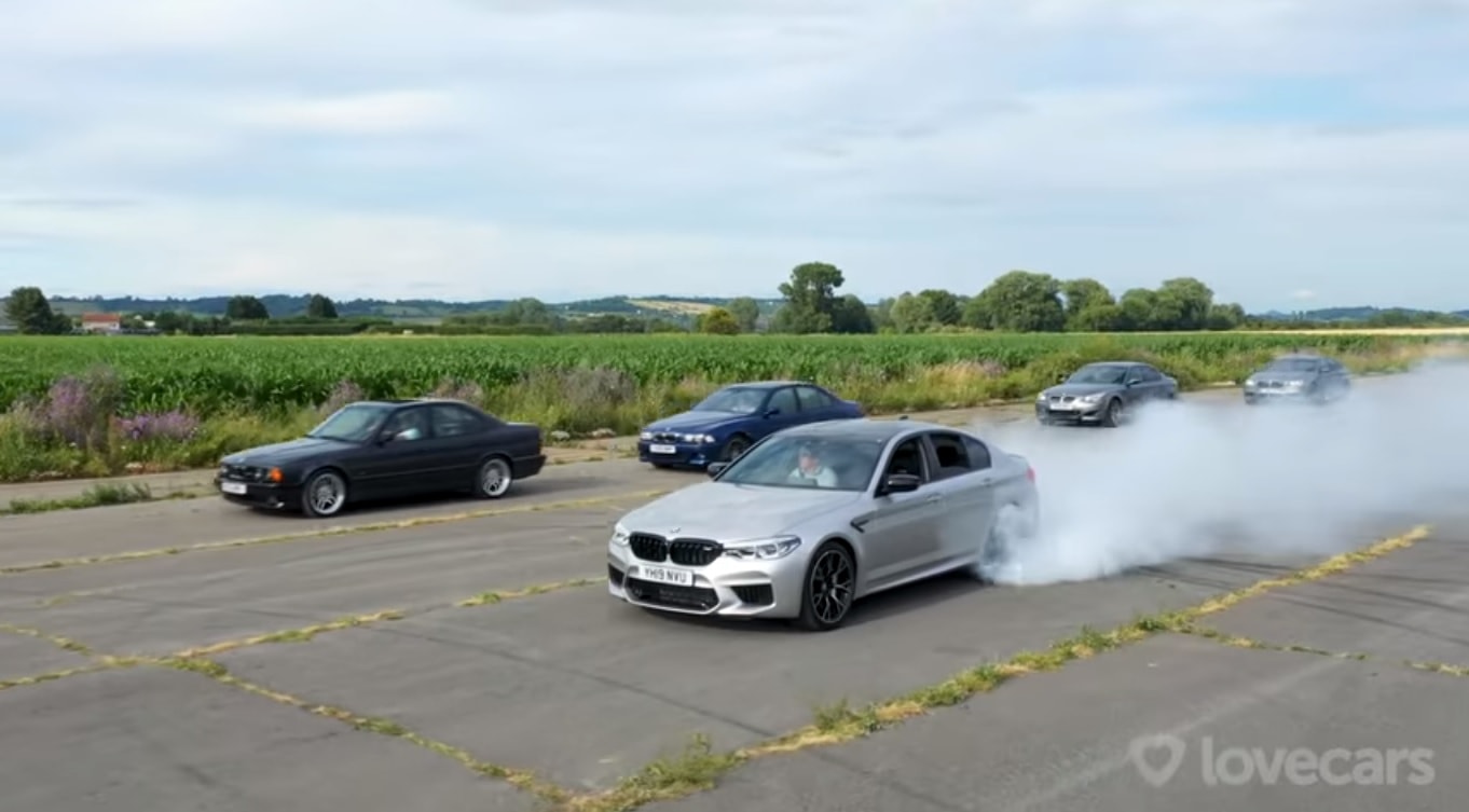 Tiff Needell Tests Every BMW M5 Generation From the E28 to the F90