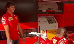 TikTok Star Khaby Lame Teaches F1 Driver Carlos Sainz How to Sit in His Ferrari