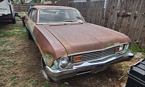 Time to Fight the Rot: 1973 Chevy Nova Found Sleeping in a Yard, Bad News Under the Hood