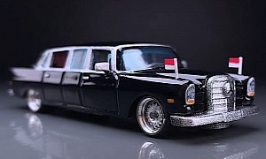 Tiny 1962 Mercedes-Benz 220SE Gets Stretched Into Limo, Still Tiny