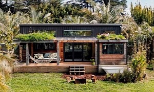 Tiny House Hazel Is a Private Sanctuary With a Porch and Rooftop Garden