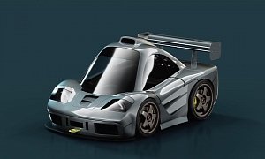 Tiny McLaren F1 Looks Cute, Exploded Windshield Is Hilarious