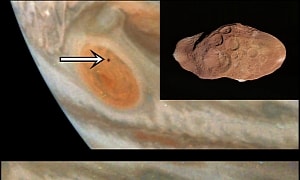 Tiny Moon Amalthea Photobombs NASA Juno Probe Photo of Jupiter, Looks Super Cute