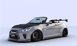 Tiny Nissan GT-R Convertible by Liberty Walk Is Ultra-Adorable