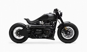 Titanium Is a Rad Custom Triumph Bobber Black Topped With Monocoque Bodywork