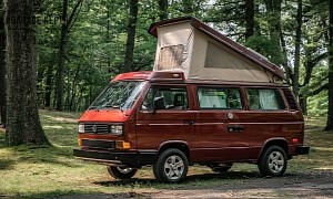 Titian Red 1989 VW Vanagon Westfalia Is One Jolly Summer Camper, Also Pricey