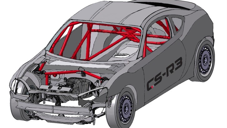 CAD model of Toyota GT 86 CS-R3