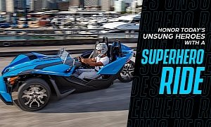 Today's Heroes Drive a Polaris Slingshot for Free