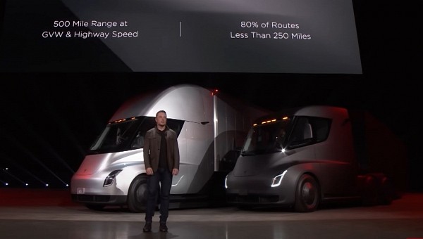 Elon Musk Introducing the Tesla Semi in 2017