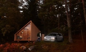 Today’s Office Is a Modern, Sustainable, Off-Grid Cabin Powered by Ioniq 5