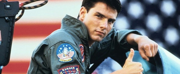 Tom Cruise in the OG Top Gun movie, which is probably when his love of aviation started