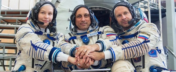 Yulia Peresild, Klim Shipenko and Anton Shkaplerov will take off for the ISS on October 5, to shoot The Challenge there