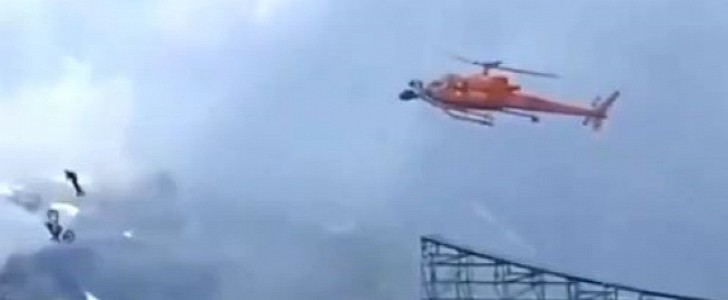 Tom Cruise drives dirtbike over mountain cliff for new Mission: Impossible 7 stunt